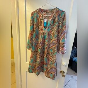 Rosa Faia Multicolor Paisley cover up